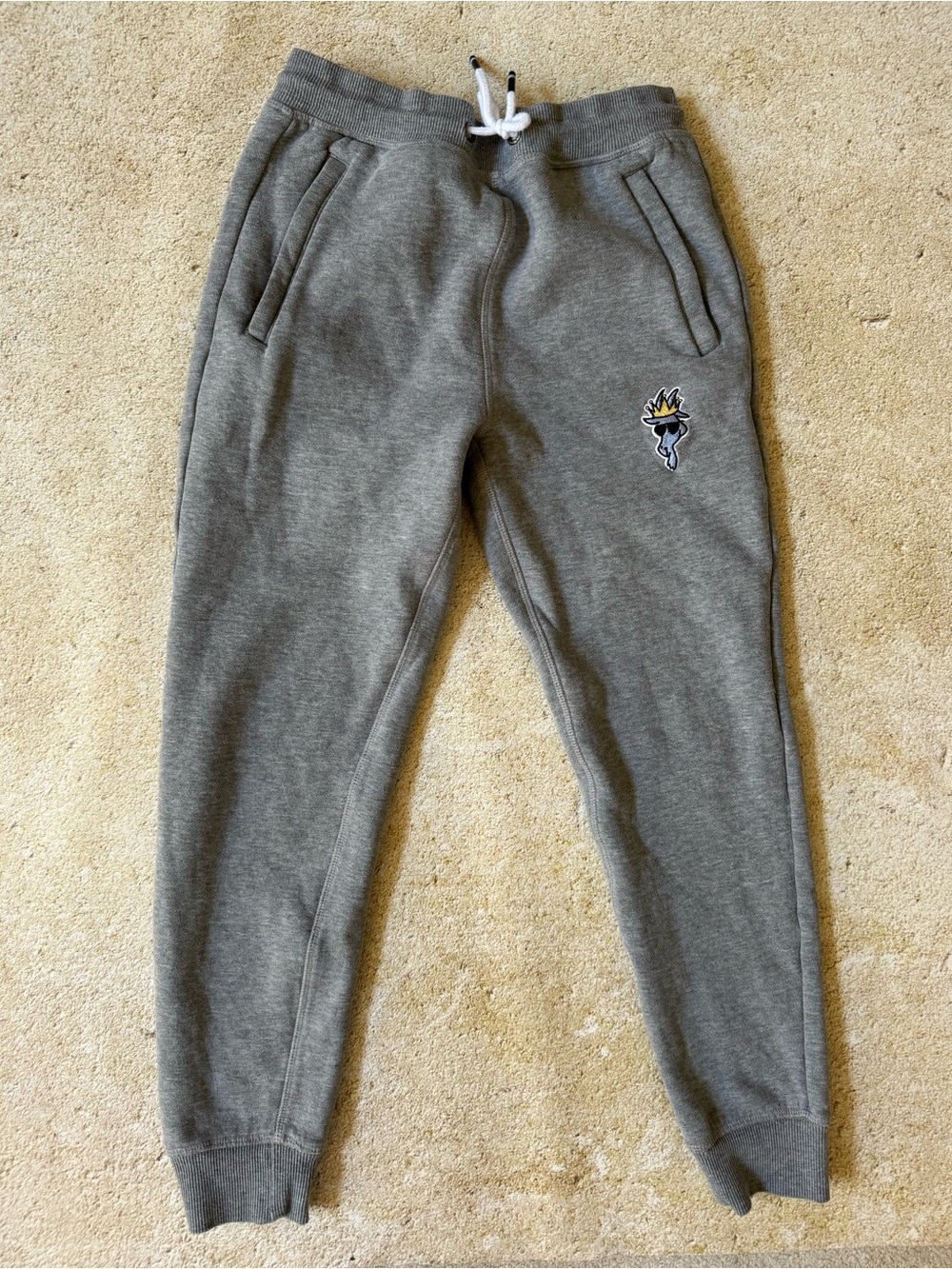 GOAT USA OG Fleece Joggers Gray Youth Large (9-10)